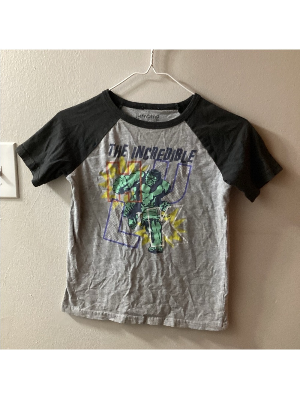 Boys Jumping Beans size 8 The Incredible Hulk Graphic Tee Tote6